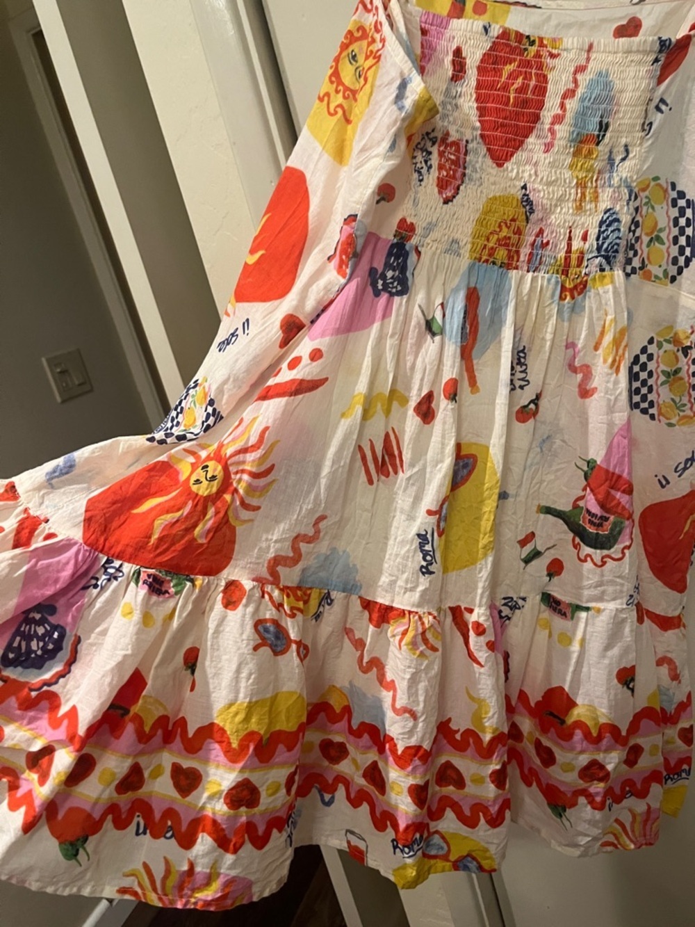 True Destinations Roma Colorful Summer Print Sundress Size XL - Picture 12 of 13